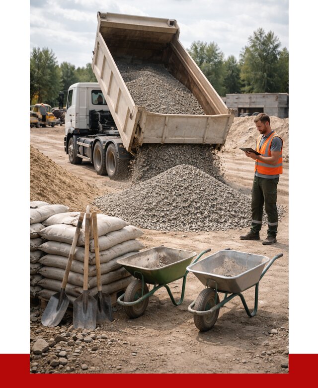 Доставка нерудных материалов в Курчатове от 1223 руб. | ПРОНЕРУДКрч