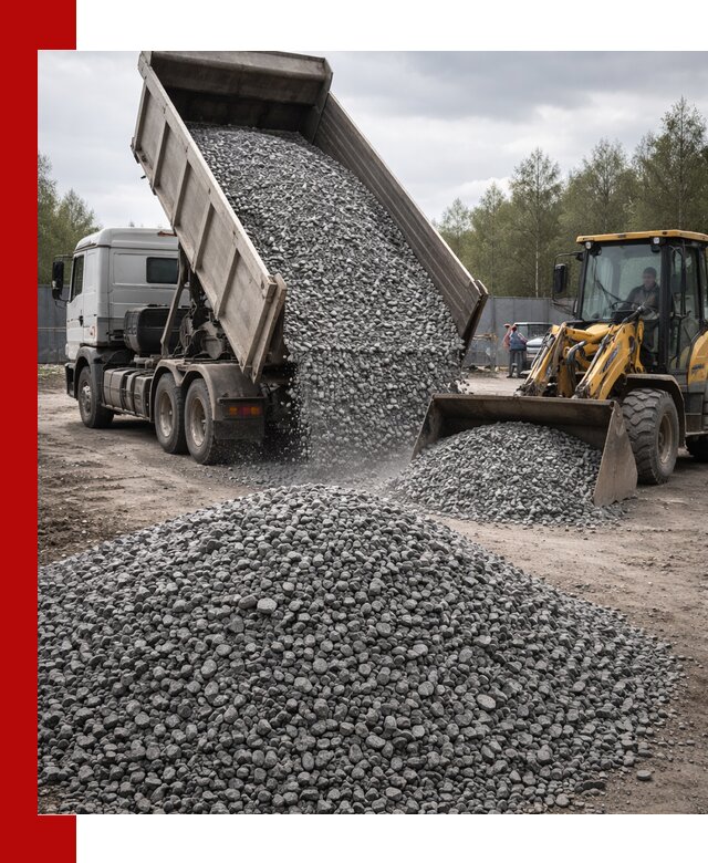 Доставка и продажа щебня гранитного в Курчатове