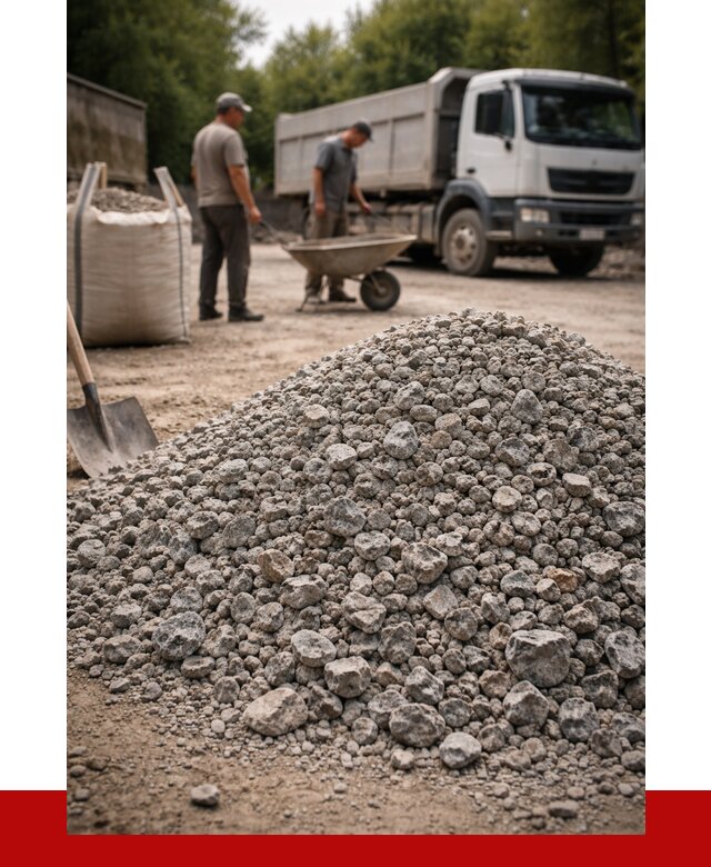 Гранитный щебень фракция 20-40 в Курчатове от 3260 руб. ПРОНЕРУДКрч