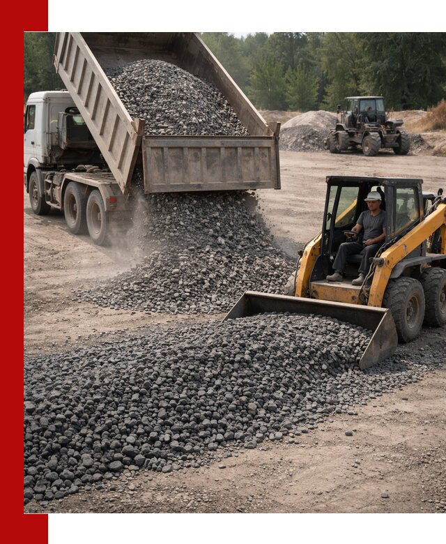 Гранитный щебень фракция 40-70 с доставкой в Курчатове