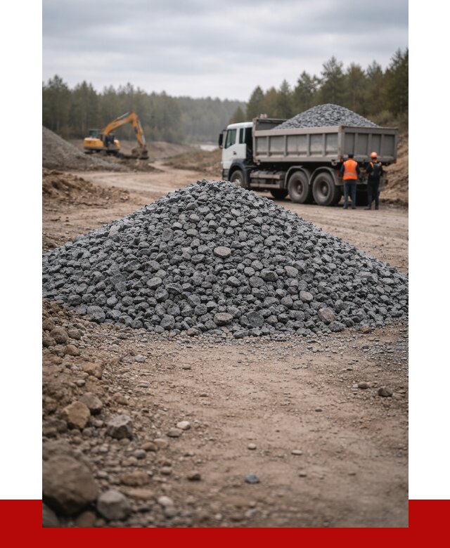 Щебень габбро диабаз фракция 40-70 в Курчатове от 2241 р-ПРОНЕРУДКрч