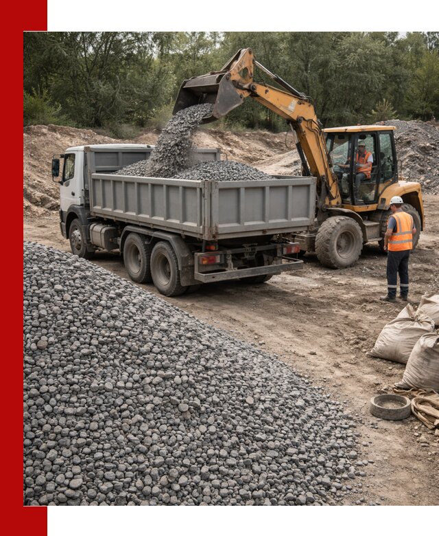 Доставка гравийного щебня в Курчатове оптом и в розницу