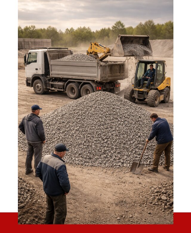 Гравийный щебень фракция 5-20 в Курчатове от 2445 р. ПРОНЕРУДКрч
