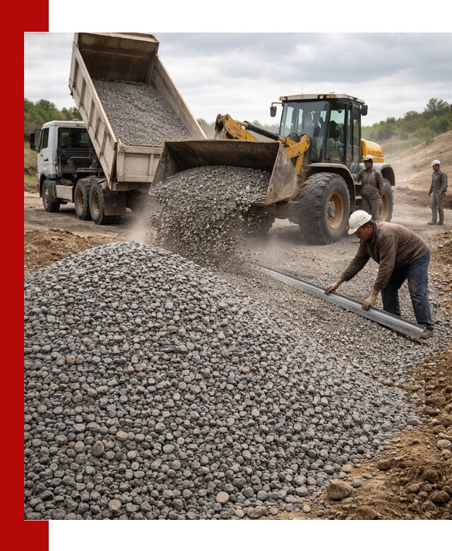 Гравийный щебень фракция 5-20 с доставкой в Курчатове