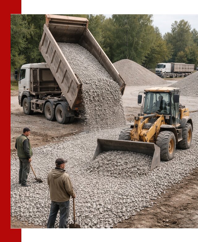 Купить гравийный щебень фракция 20-40 в Курчатове с доставкой