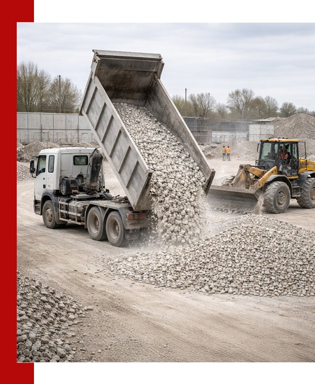 Доставка и продажа известнякового щебня в Курчатове