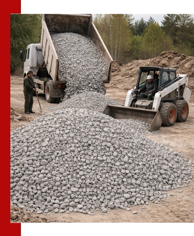 Доставка доломитового щебня в Курчатове напрямую от карьера