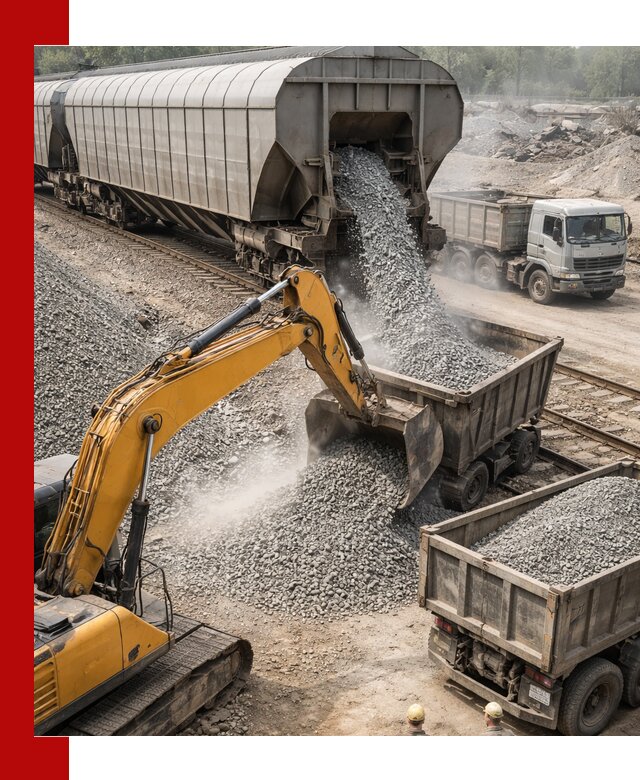 Доставка железнодорожного щебня в Курчатове крупными партиями быстрого отгруза