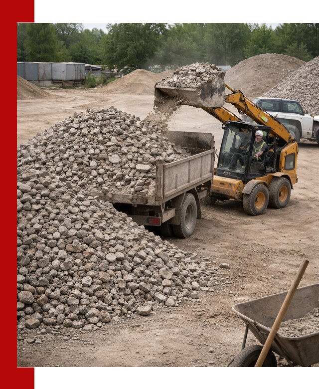 Доставка вторичного щебня в Курчатове для строительных работ