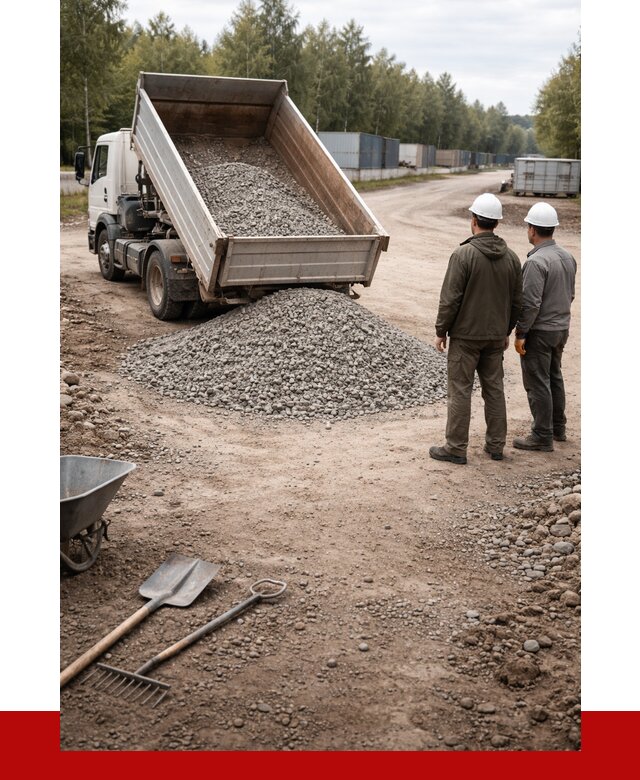 Бетонный щебень фракция 5-20 в Курчатове от 3260 р., ПРОНЕРУДКрч