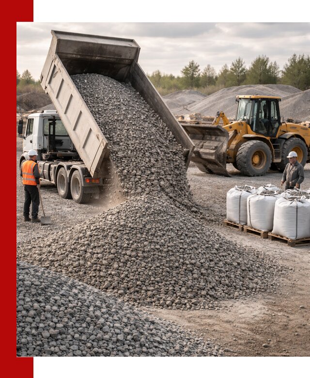 Бетонный щебень фракция 5–20 с доставкой в Курчатове