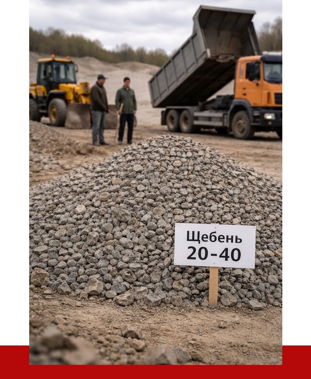 Бетонный щебень фракция 20-40 в Курчатове от 2496 р. | ПРОНЕРУДКрч