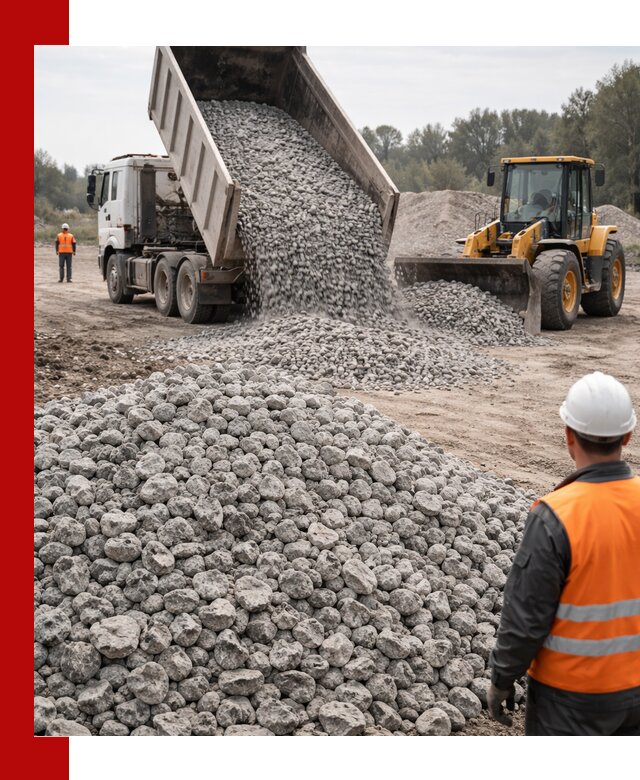 Доставка бетонного щебня фракции 20-40 в Курчатове