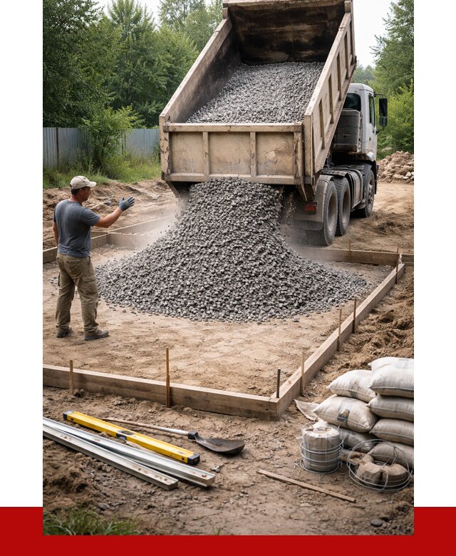 Купить щебень для фундамента в Курчатове от 4585 р. | ПРОНЕРУДКрч