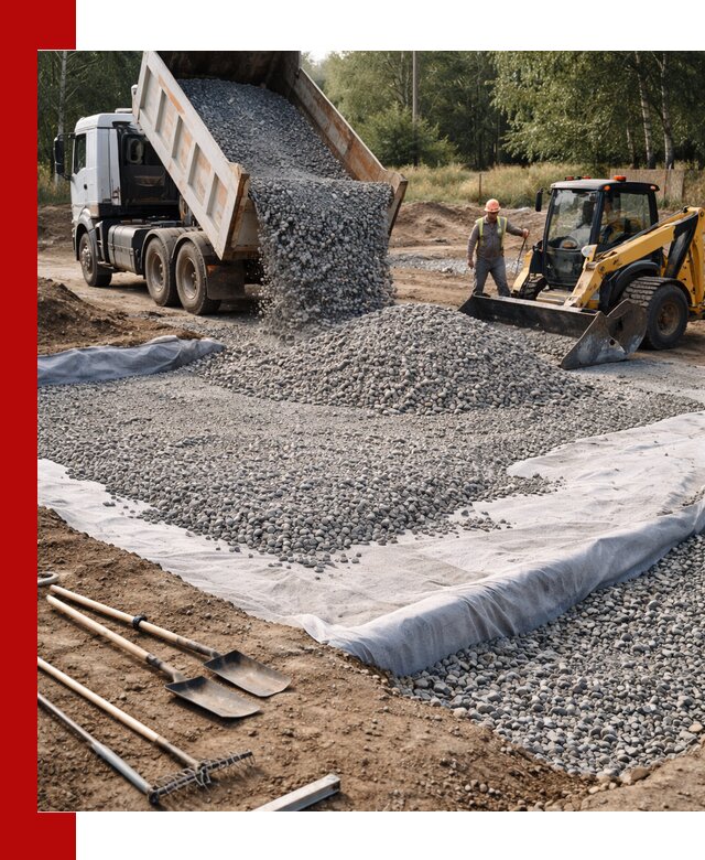 Щебень для фундамента с доставкой в Курчатове