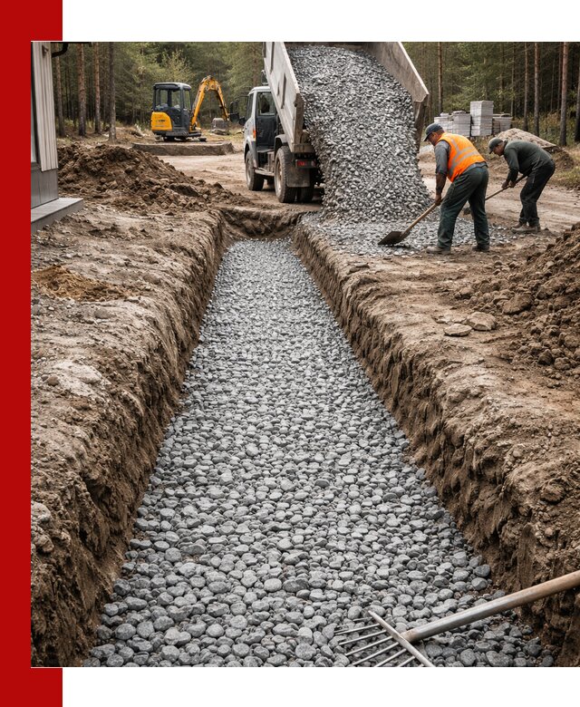 Щебень для дренажа с доставкой в Курчатове высокого качества