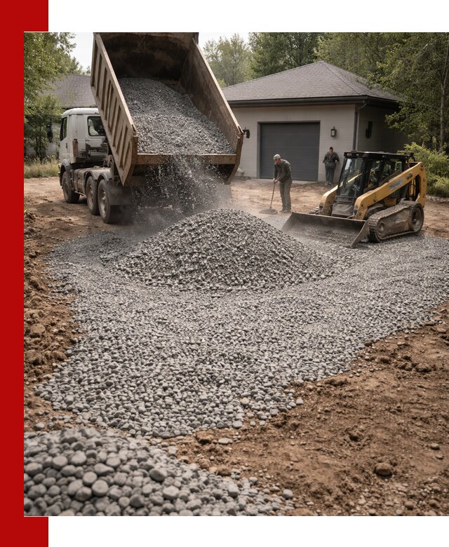 Щебень для парковки в Курчатове: доставка и укладка качественного материала