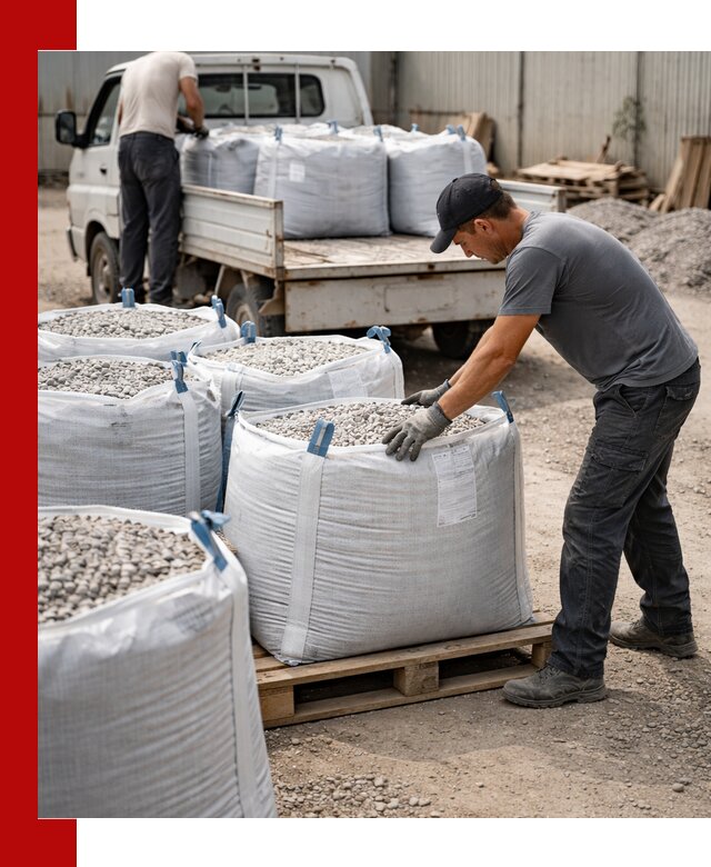 Доставка щебня в мешках по выгодным ценам в Курчатове
