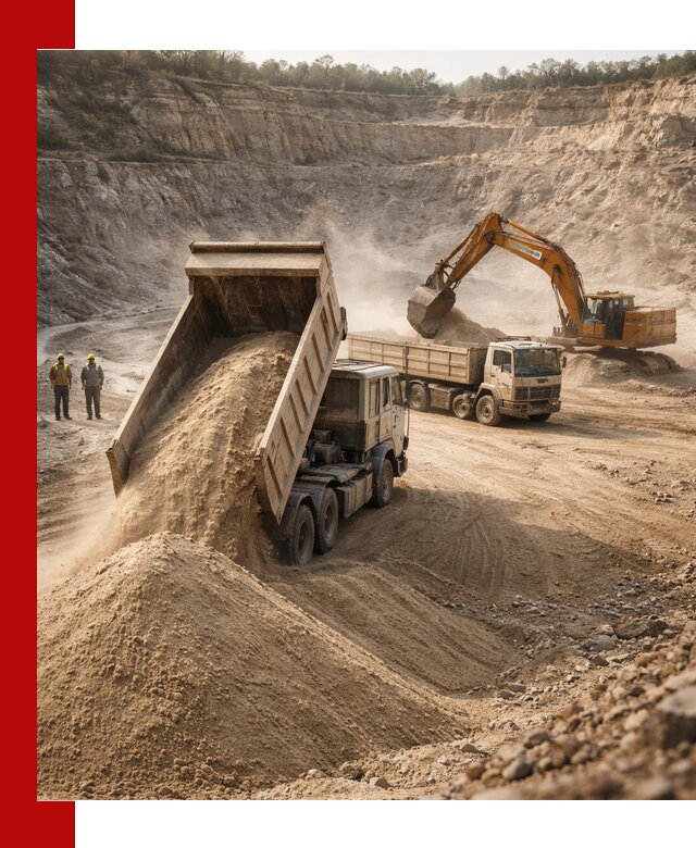 Карьерный песок навалом с доставкой в Курчатове