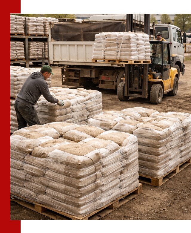 Карьерный песок в мешках с доставкой в Курчатове