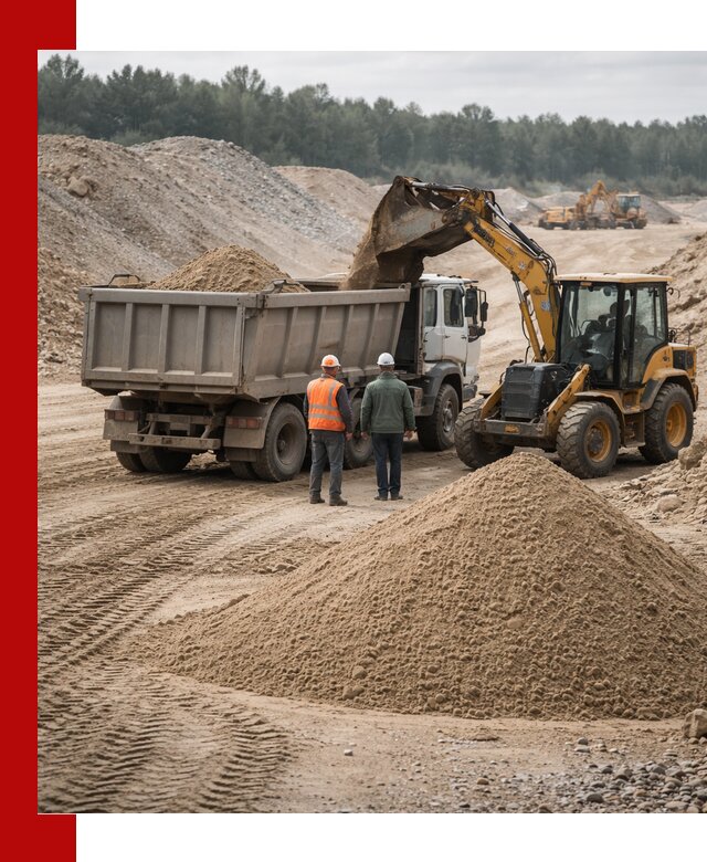 Карьерный среднезернистый песок с доставкой в Курчатове