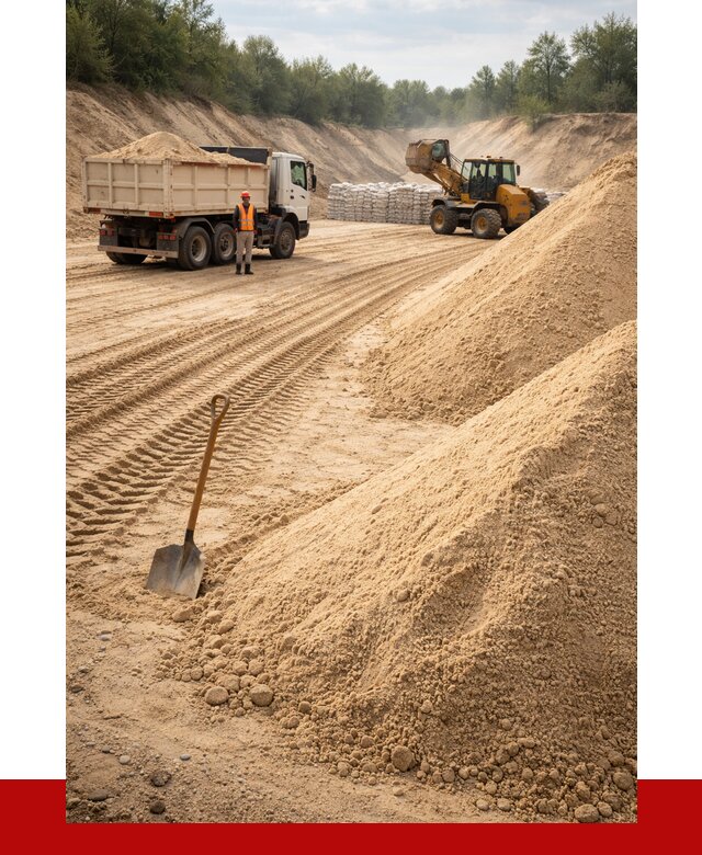 Карьерный песок мелкозернистый в Курчатове от 9169 р. | ПРОНЕРУДКрч
