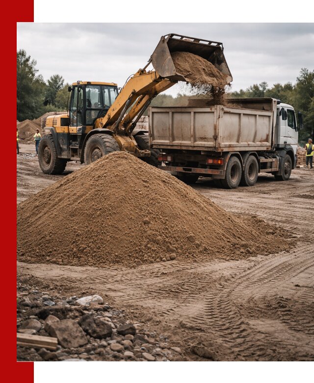 Доставка речного песка навалом в Курчатове быстро и выгодно