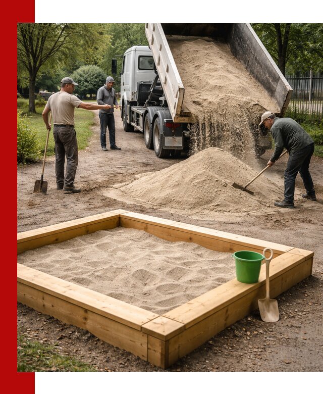 Песок для песочницы с доставкой в Курчатове недорого и чистый