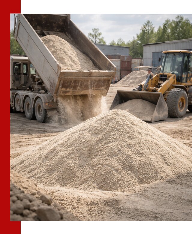 Кварцевый песок с доставкой в Курчатове для строительных работ