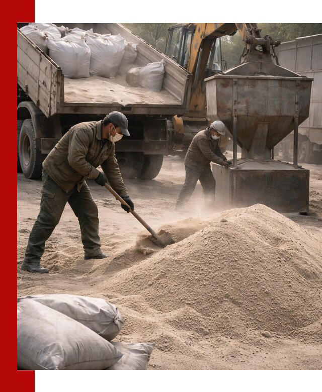 Кварцевый песок для пескоструя в Курчатове — доставка и качество