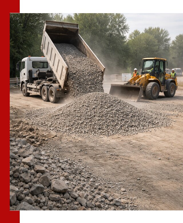 Гравий фракция 5–20 доставка в Курчатове оптом и в розницу