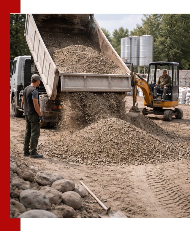 Доставка ПГС С3 в Курчатове самосвалами и миксерами