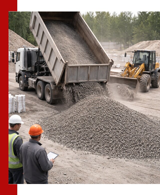 Доставка и продажа гранитного отсева 0-10 в Курчатове