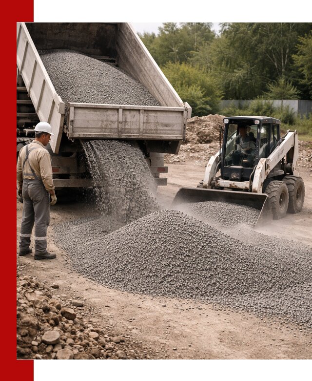 Доставка гравийного отсева 0-5 в Курчатове оптом и в розницу