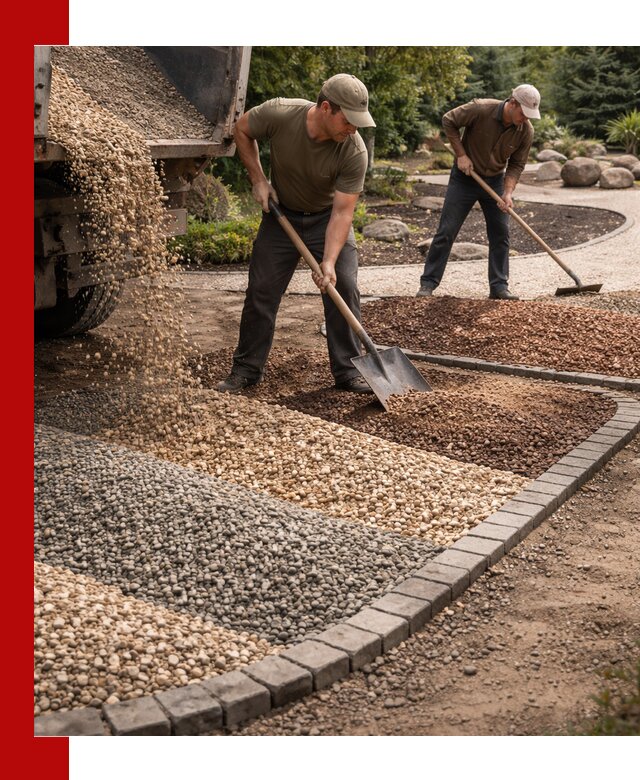 Декоративная крошка для ландшафта в Курчатове — продажа и доставка