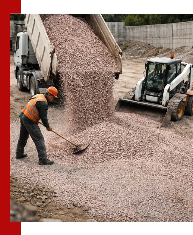 Крошка розовый гранит с доставкой в Курчатове от производителя