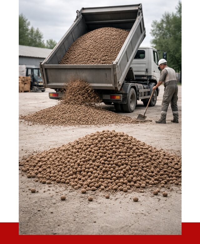 Керамзит с доставкой в Курчатове от 4279 р. за м3 | ПРОНЕРУДКрч