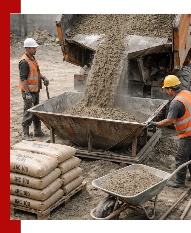 Доставка цементно-песчаной смеси М100 в Курчатове