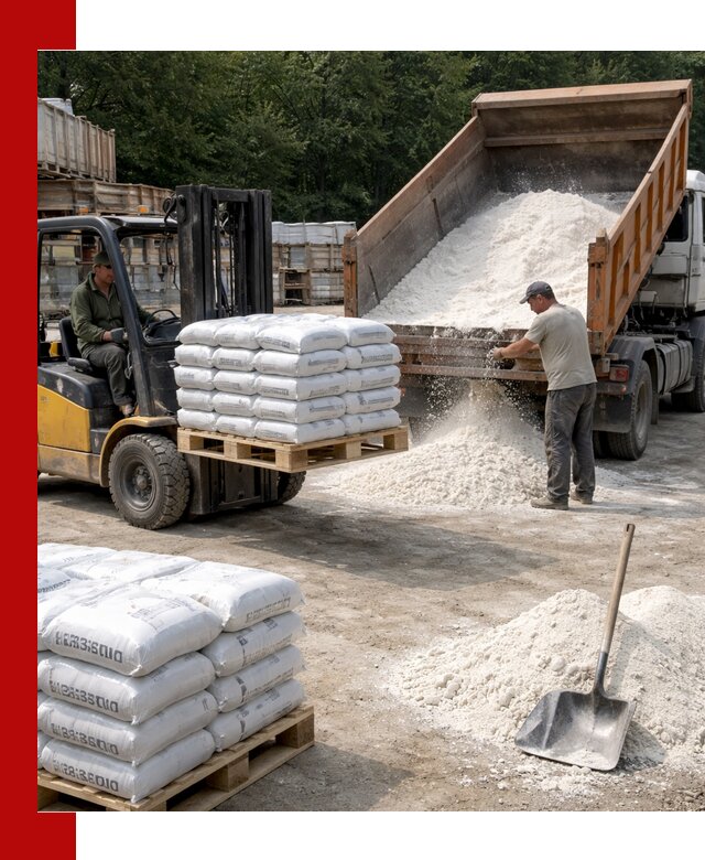 Доставка строительной извести оптом и в розницу в Курчатове