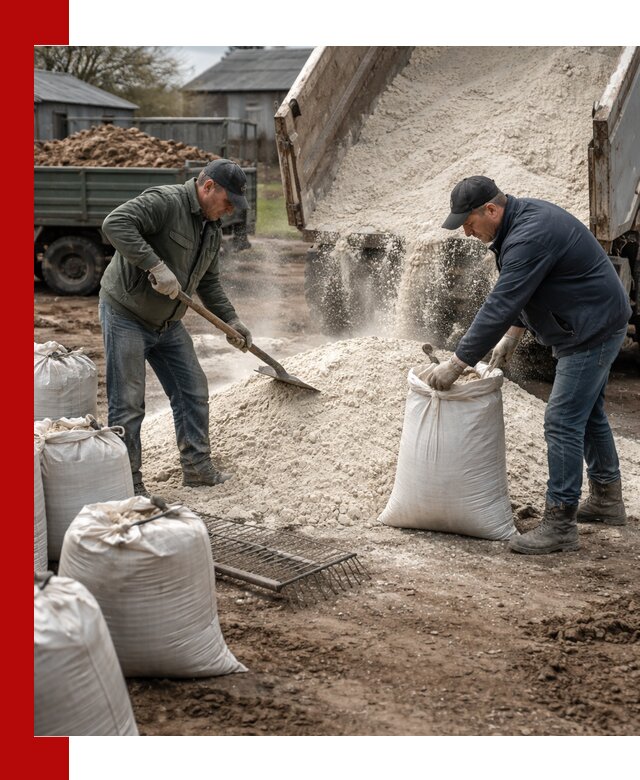 Доставка извести пушонки в Курчатове оптом и мелким оптом