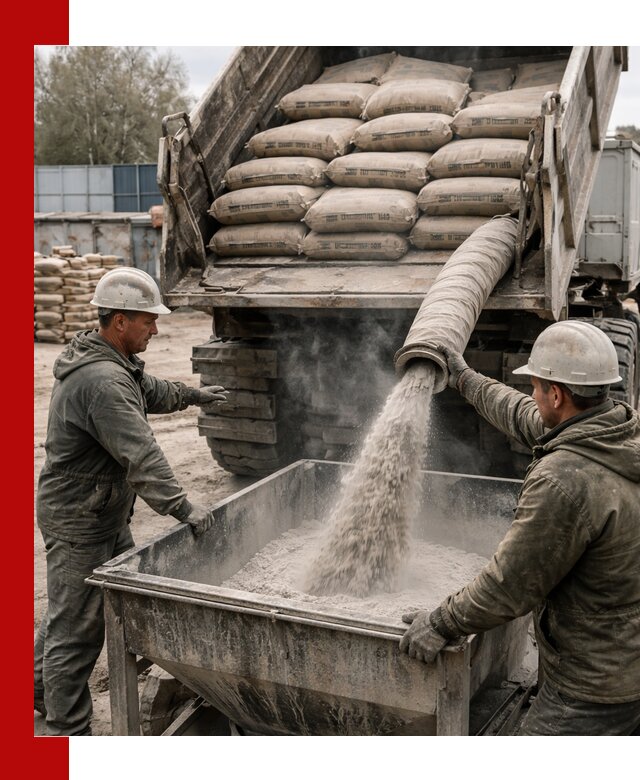 Доставка цемента М400 в Курчатове оптом и в розницу