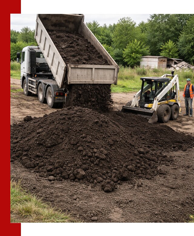 Поставка плодородной земли с доставкой самосвалом в Курчатове