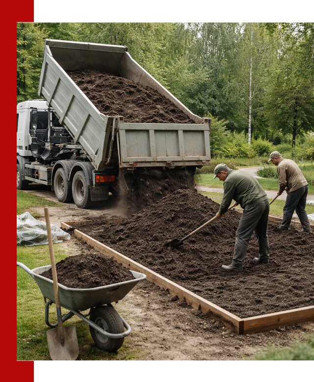 Доставка грунта для озеленения и благоустройства в Курчатове
