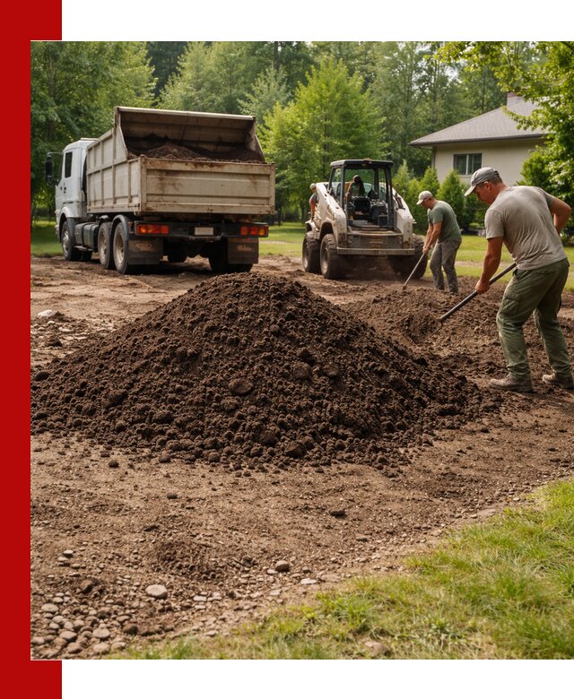 Доставка и укладка грунта для газона в Курчатове
