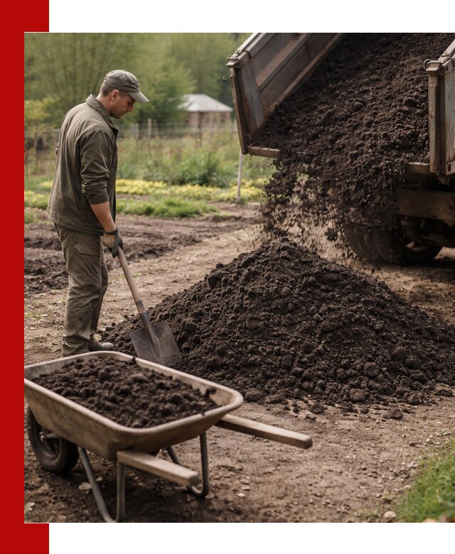 Доставка качественной земли для огорода в Курчатове