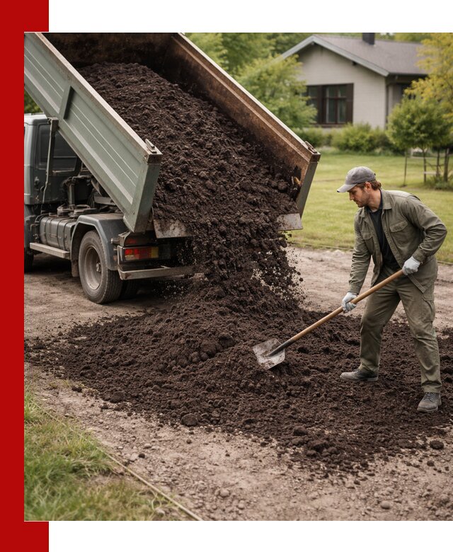 Чернозем для газона с доставкой в Курчатове быстро и качественно
