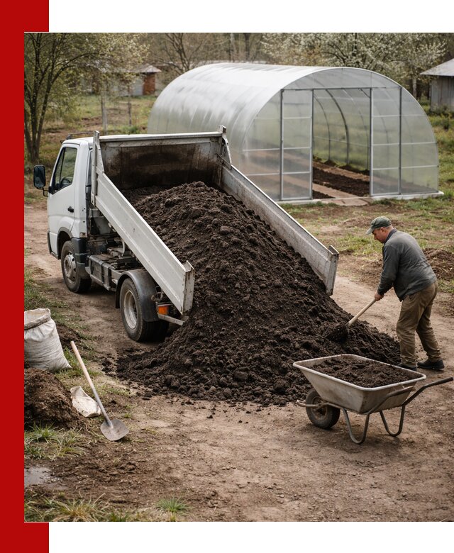 Чернозем для теплицы с доставкой в Курчатове