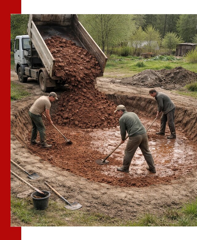 Купить качественную глину для пруда в Курчатове