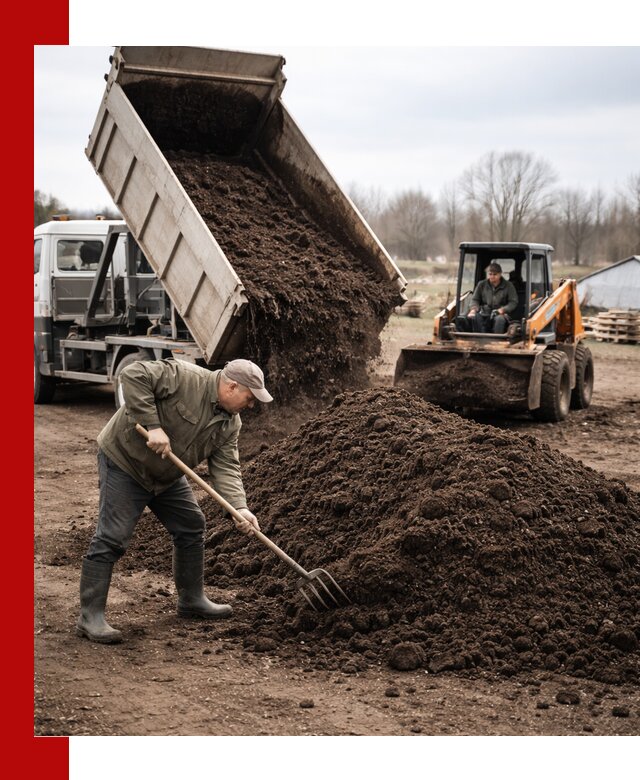 Доставка и продажа перегноя в Курчатове быстро и дешево