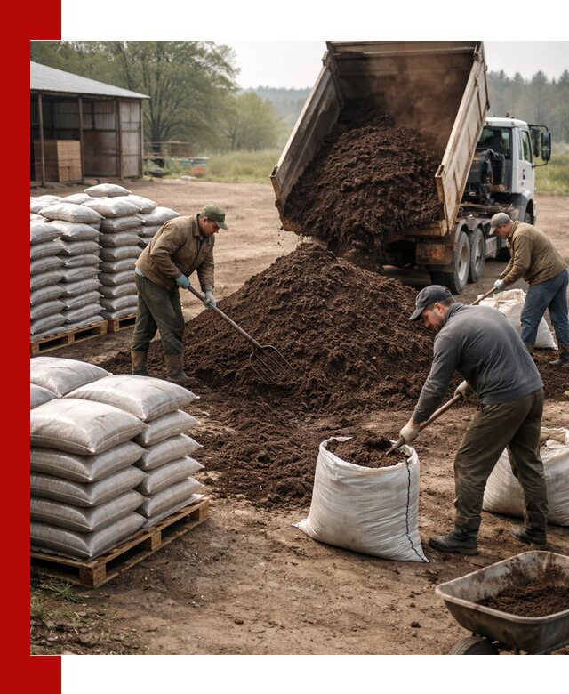 Доставка компоста оптом и в розницу в Курчатове